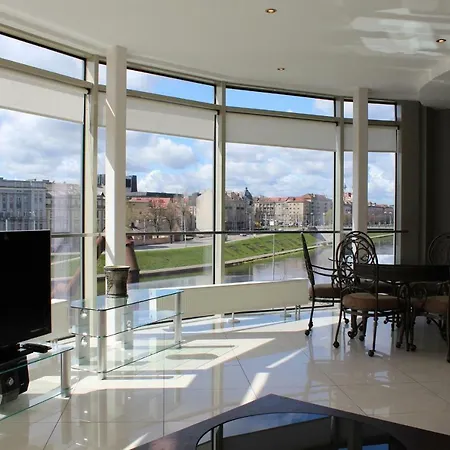 דירה With Panoramic River View וילנה